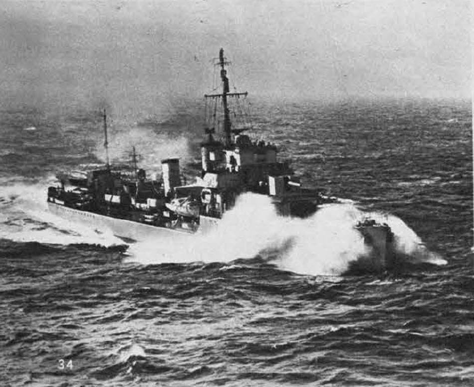 'A' Class destroyer HMS Antelope 