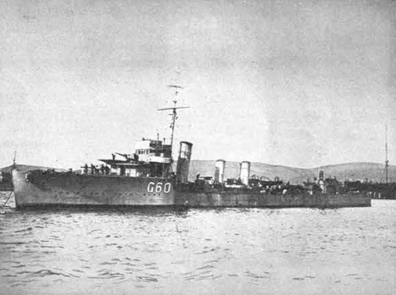 Parker Class Destroyer HMS Anzac 
