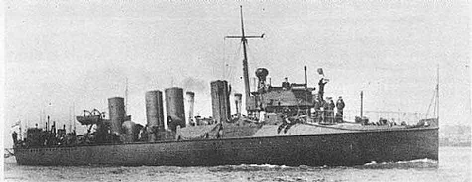 HMS Arab from the right 