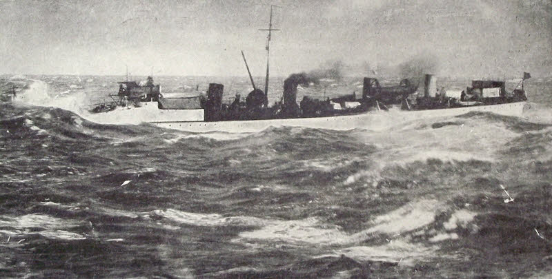HMS Banshee in heavy seas 