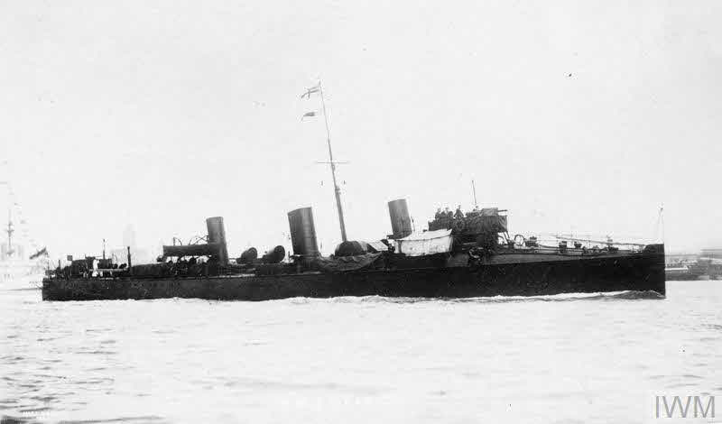 HMS Brazen from the right 
