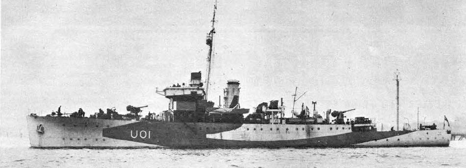 Side view of HMS Bridgewater 