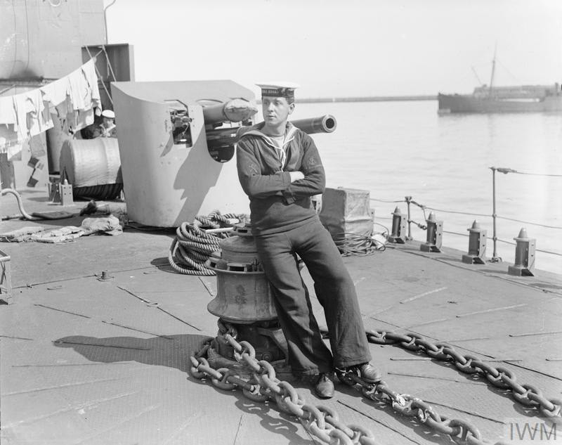 L. S. Ingleson on HMS Broke