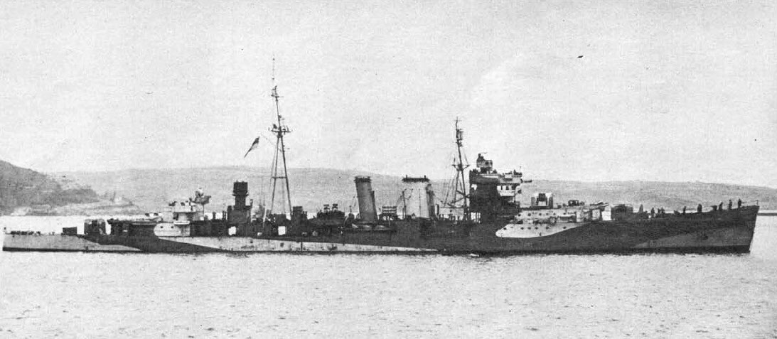 HMS Columbo as an anti-aicraft cruiser 