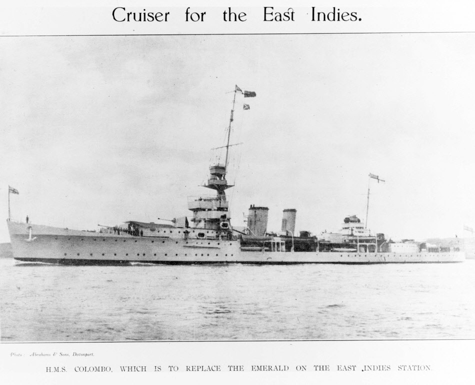 HMS Colombo in 1932 