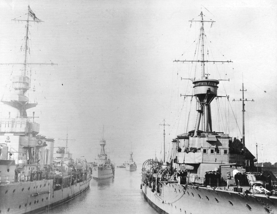 HMS Curacoa, Cambrian, Canterbury and Comus, 1919 