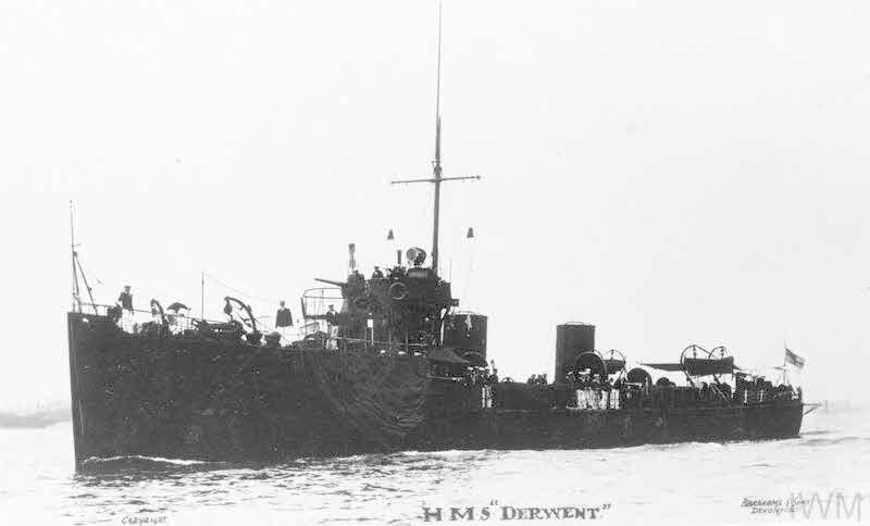 HMS Derwent from the left 