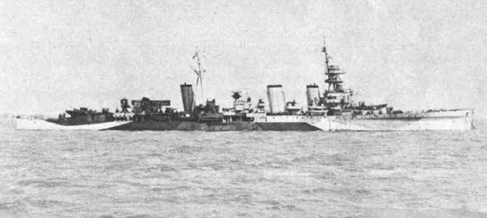 HMS Emerald after 1936 refit 