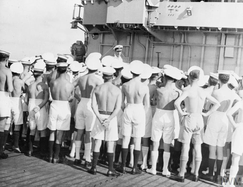 Mountbatton on HMS Empress, 1945 
