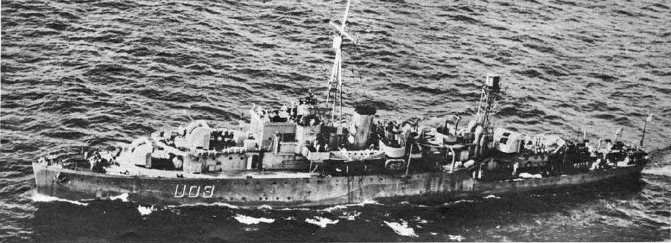 HMS Erne (U03) from the left 