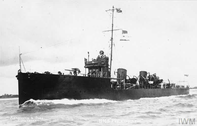 HMS Firefrake from the left 