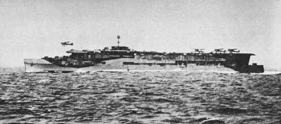 Aircraft taking off from HMS Furious