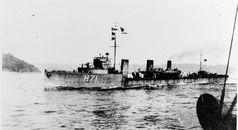 HMS Harpy in 1918-19 