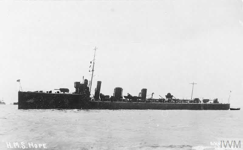 HMS Hope from the left 