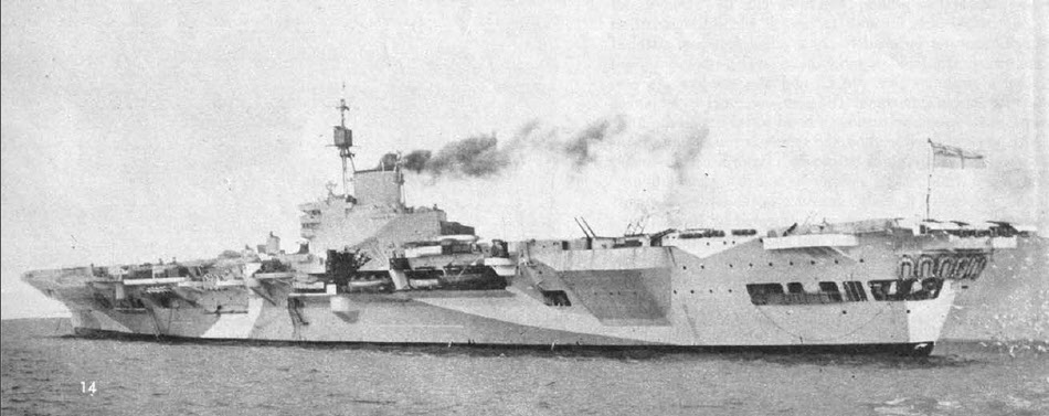 HMS Implacable from the left 