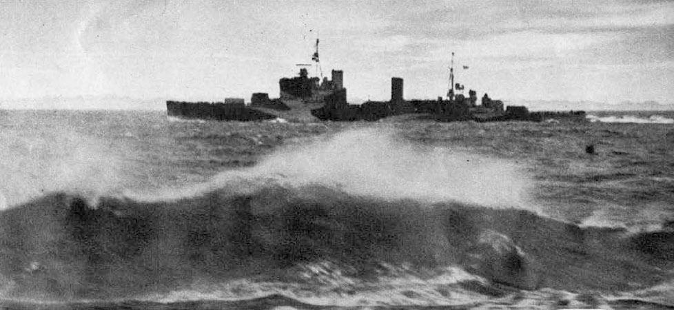 HMS Jamaica from the left 