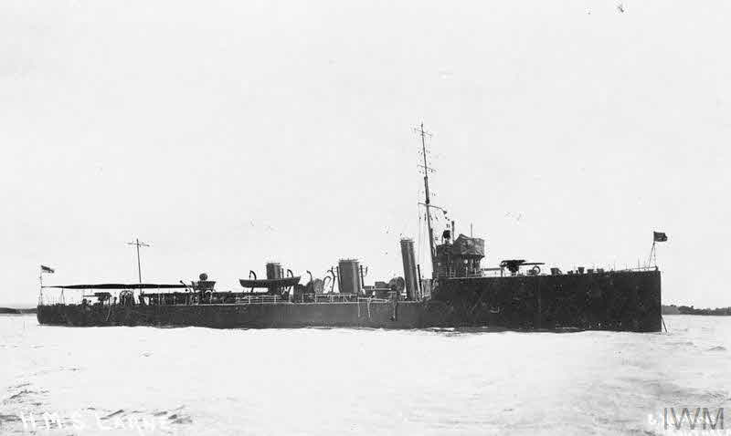 HMS Larne from the right 