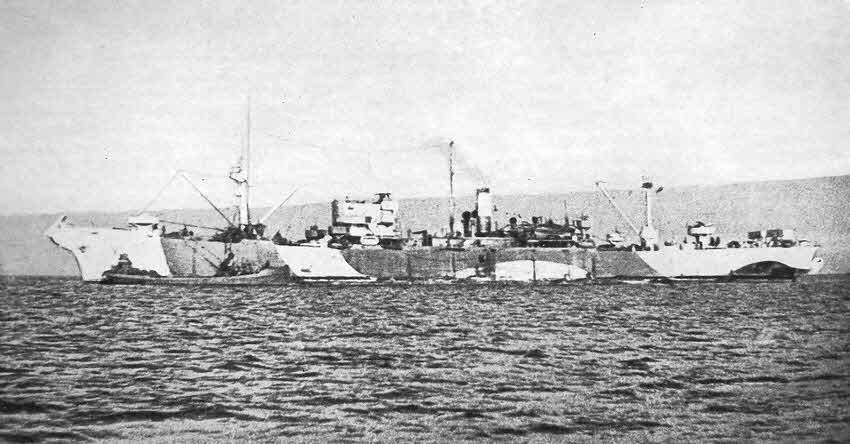 Pipelayer HMS Latimer during Operation PLUTO 