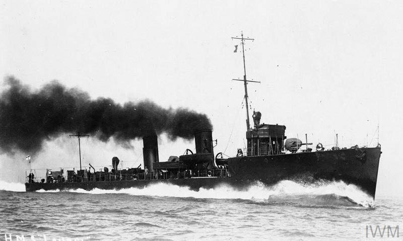 HMS Laurel from the right 