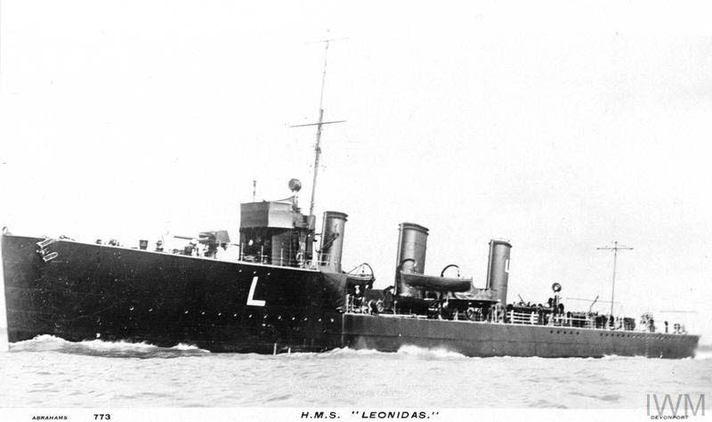HMS Leonidas from the left 
