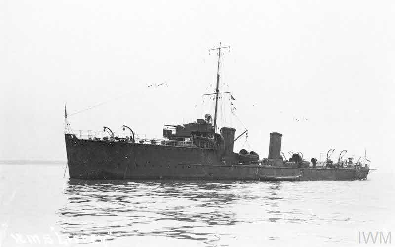 HMS Liffey from the left 