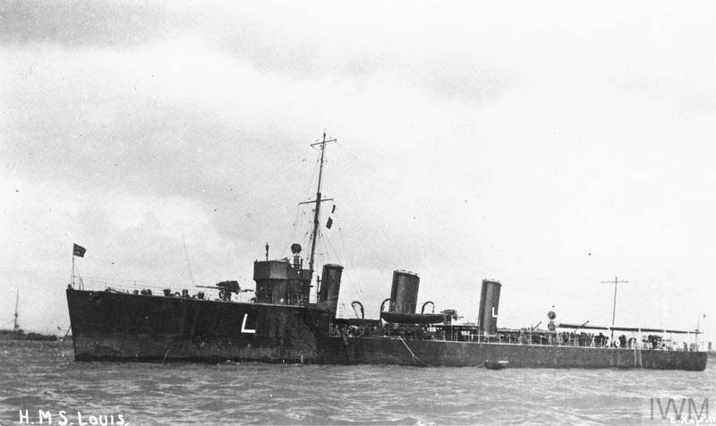 HMS Louis from the left 