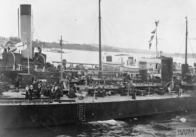 HMS Medea and HMS Mansfield at Plymouth 