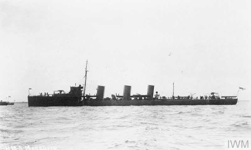 HMS Mosquito from the left 