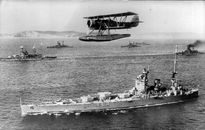 HMS Nelson with the Fleet