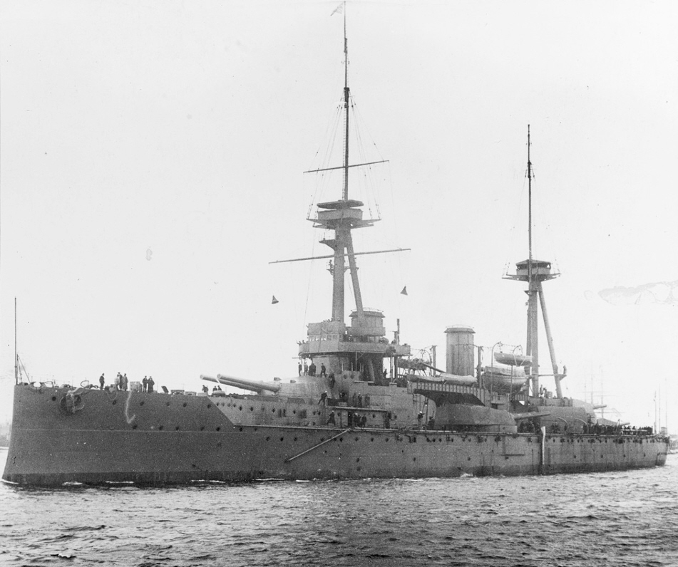 Side view of HMS Neptune 