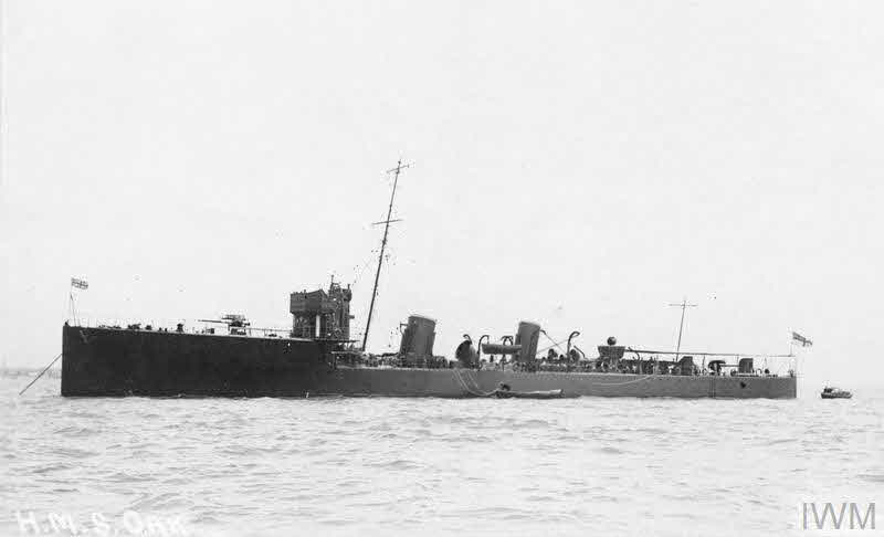 HMS Oak from the left 
