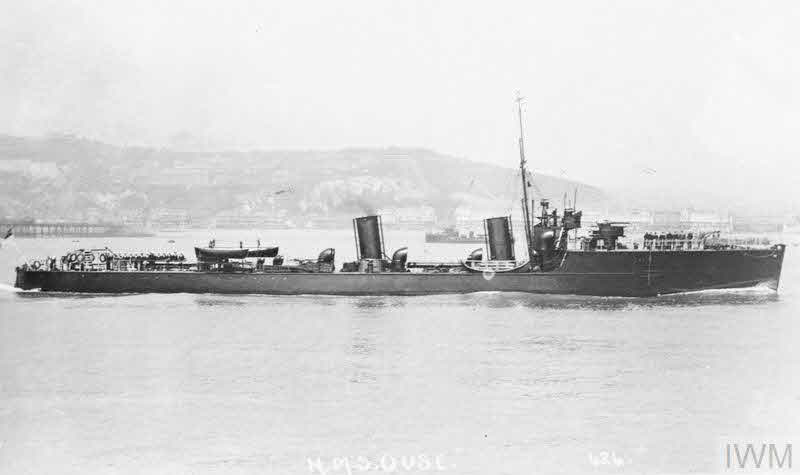 HMS Ouse from the right 