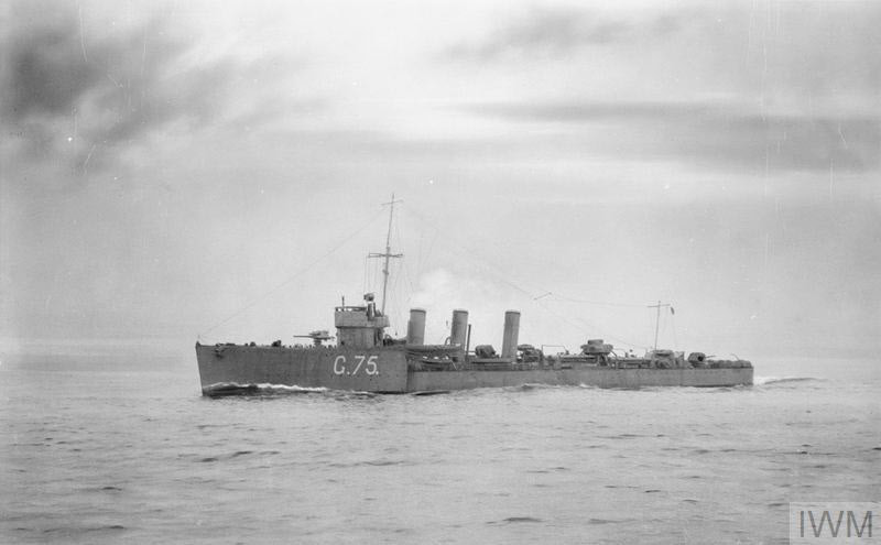 HMS Parker from the left 