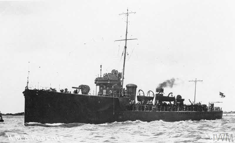HMS Phoenix from the left