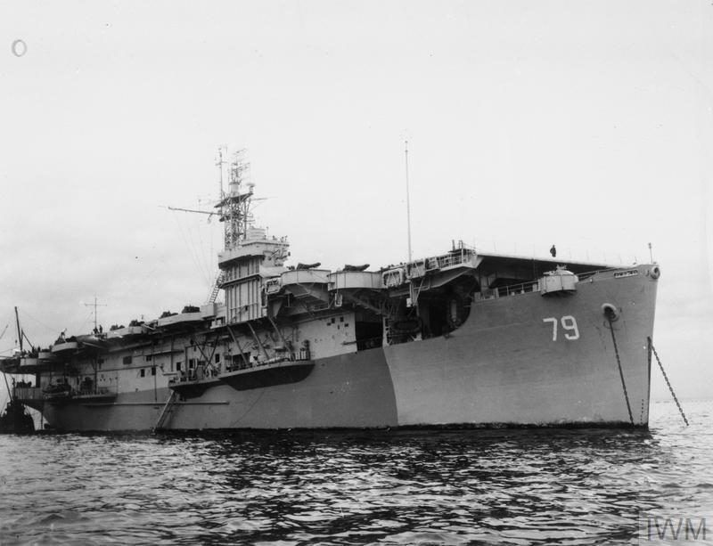 HMS Puncher at anchor 