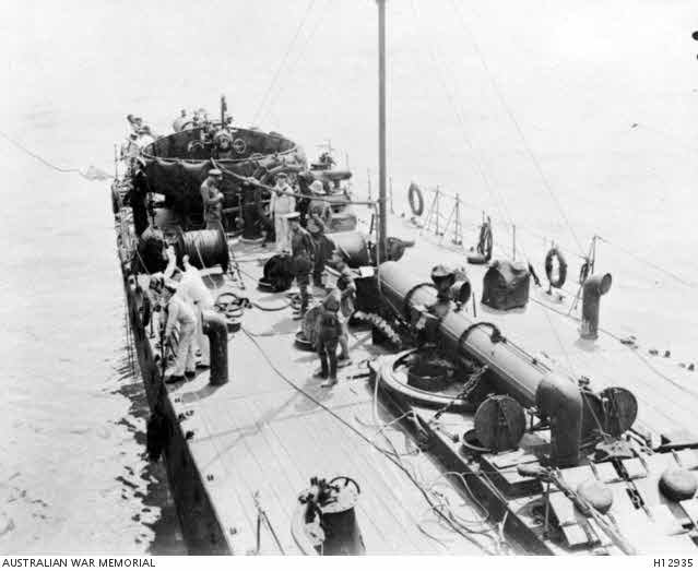 General Sir Ian Hamilton on HMS Rattlesnake at Gallipoli 