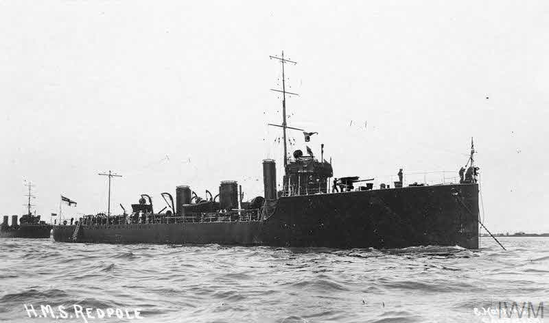 HMS Redpole from the right 