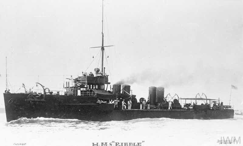 HMS Ribble from the left 