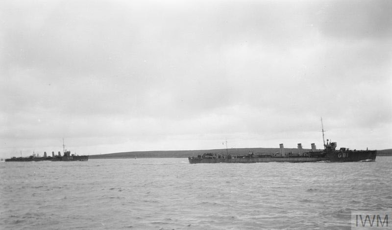 HMS Rowena and HMS Radstock, Gutter Sound, 1917 