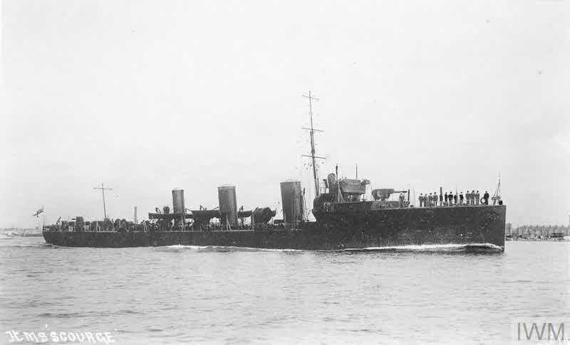 HMS Scourge from the right 