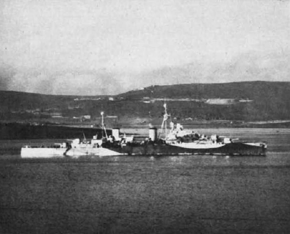 HMS Spartan from the right 
