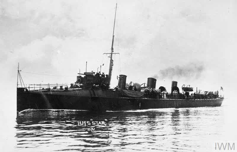 HMS Star at sea 