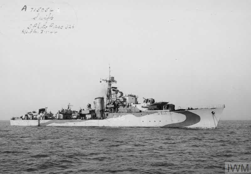 HMS Swift in the Solent 