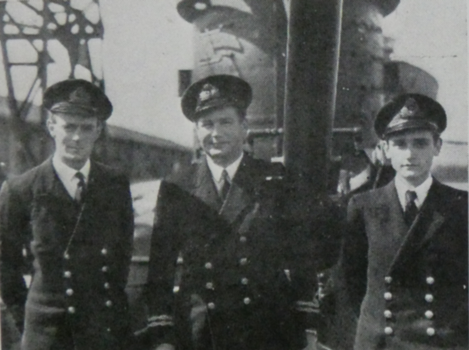 Officers of HMS Unsparing, 1944 
