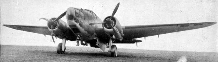 Lockheed Hudson after bouncing off the sea