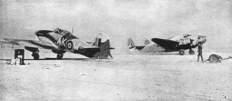Hawker Hurricane IIA and Lockheed Hudson 