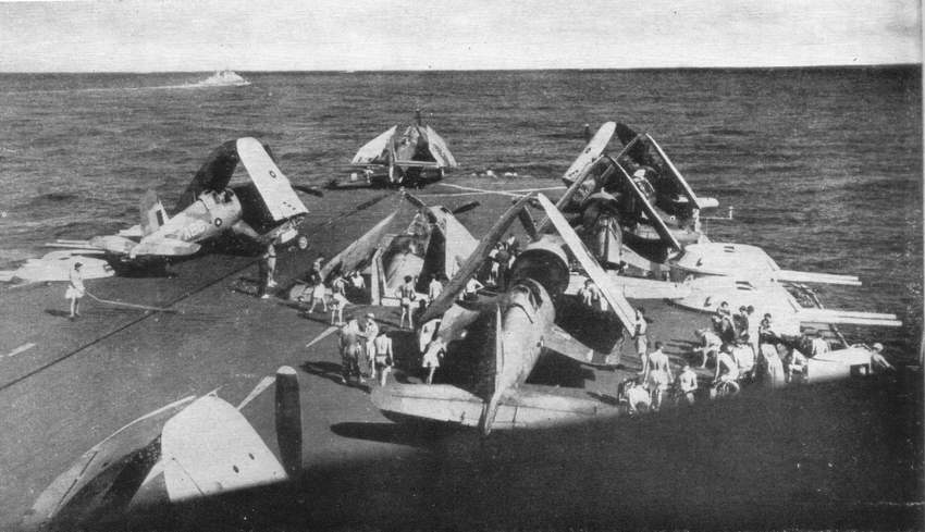Corsairs and Avengers on HMS Illustrious