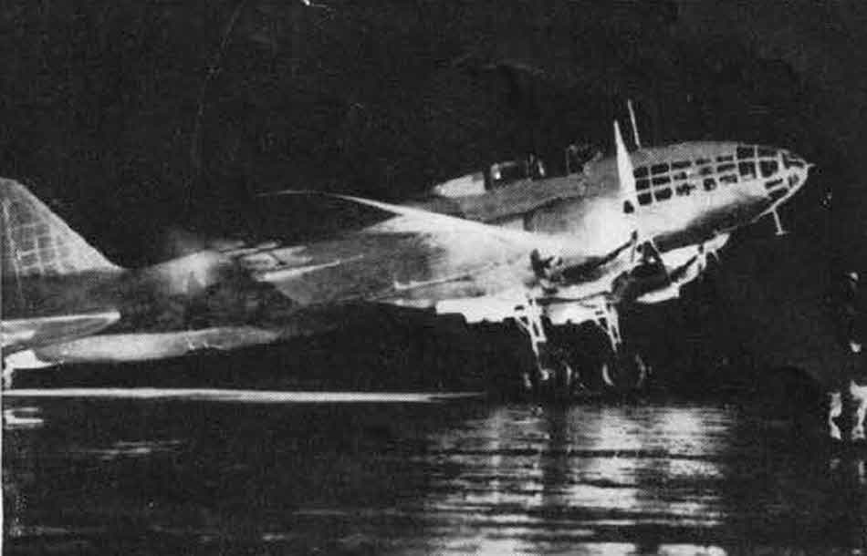 Ilyushin Il-4 at night 