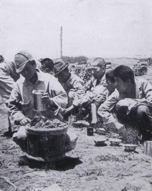Meal for Japanese Prisoners on Okinawa 