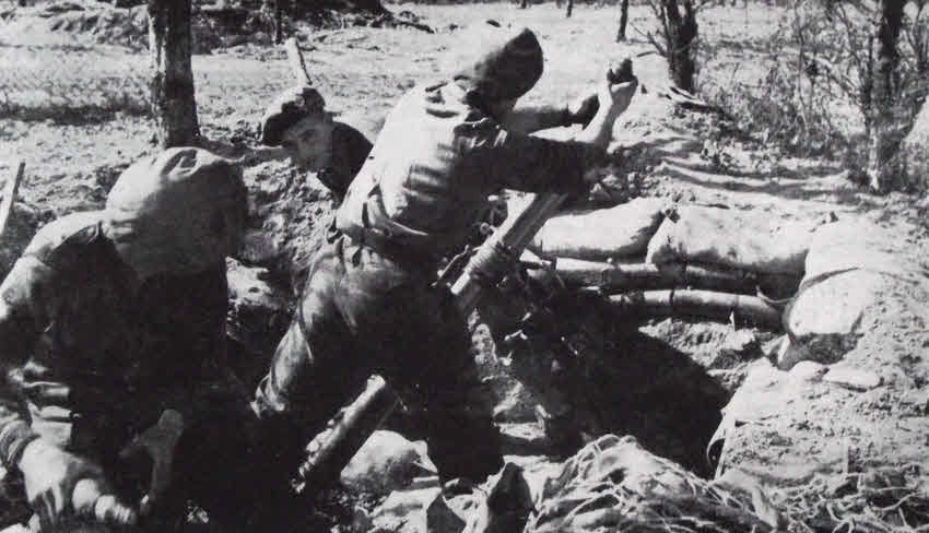 3in Mortar of Jewish Infantry Brigade Group, Italy, Spring 1945 